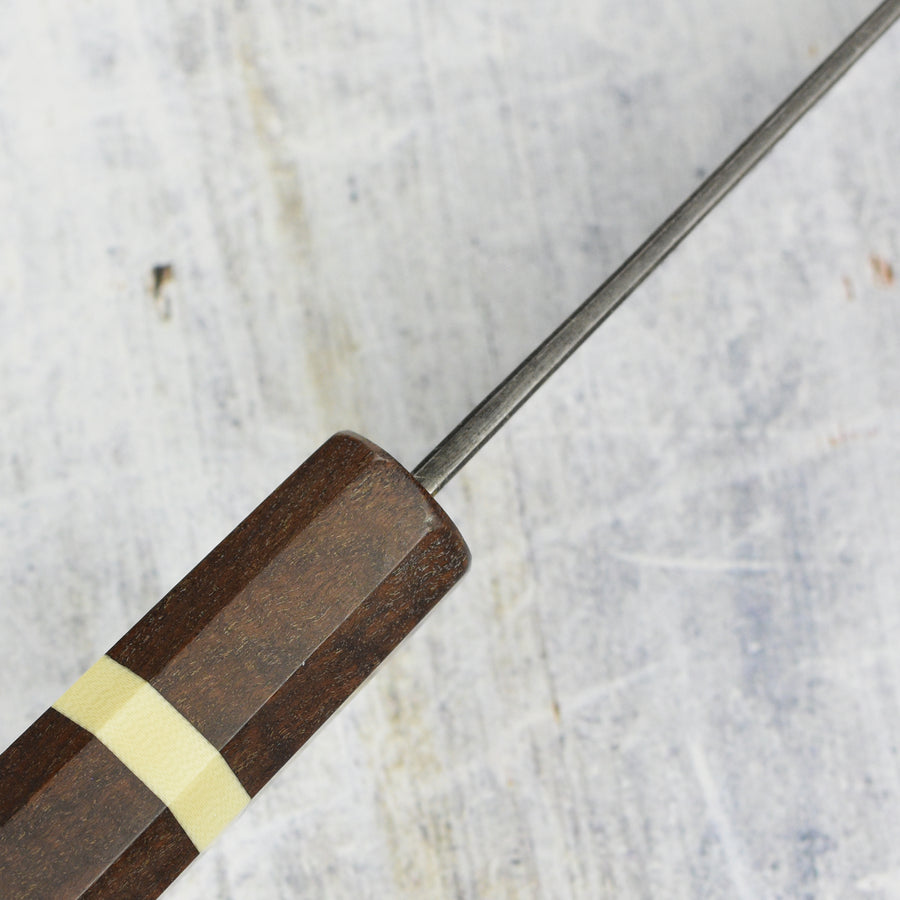 Hatsukokoro Kumokage Aogami Kurouchi Damascus 6.5" Nakiri, C+M Custom Handle
