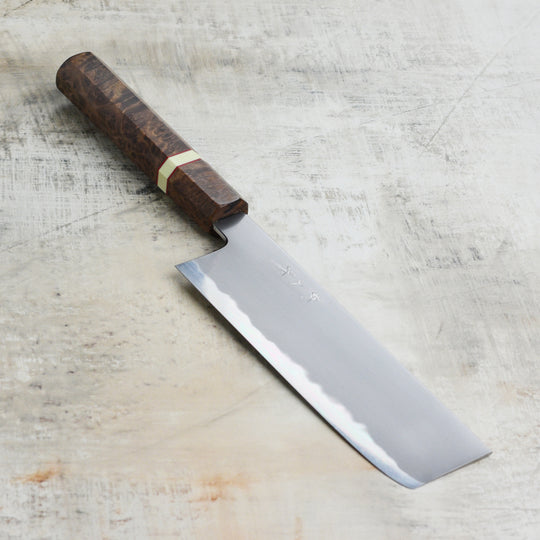 Tetsujin Aogami #2 So Kasumi 7" Nakiri, C+M Custom Handle