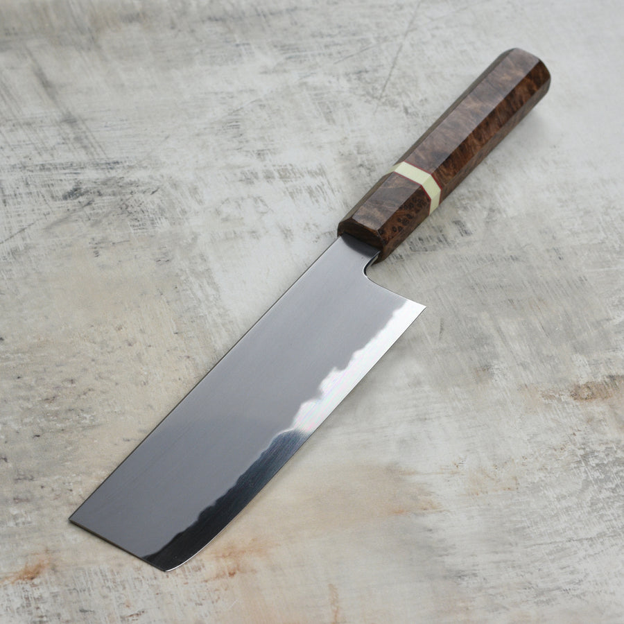 Tetsujin Aogami #2 So Kasumi 7" Nakiri, C+M Custom Handle
