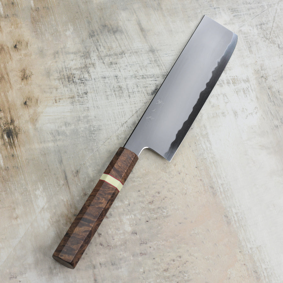 Tetsujin Aogami #2 So Kasumi 7" Nakiri, Custom Handle
