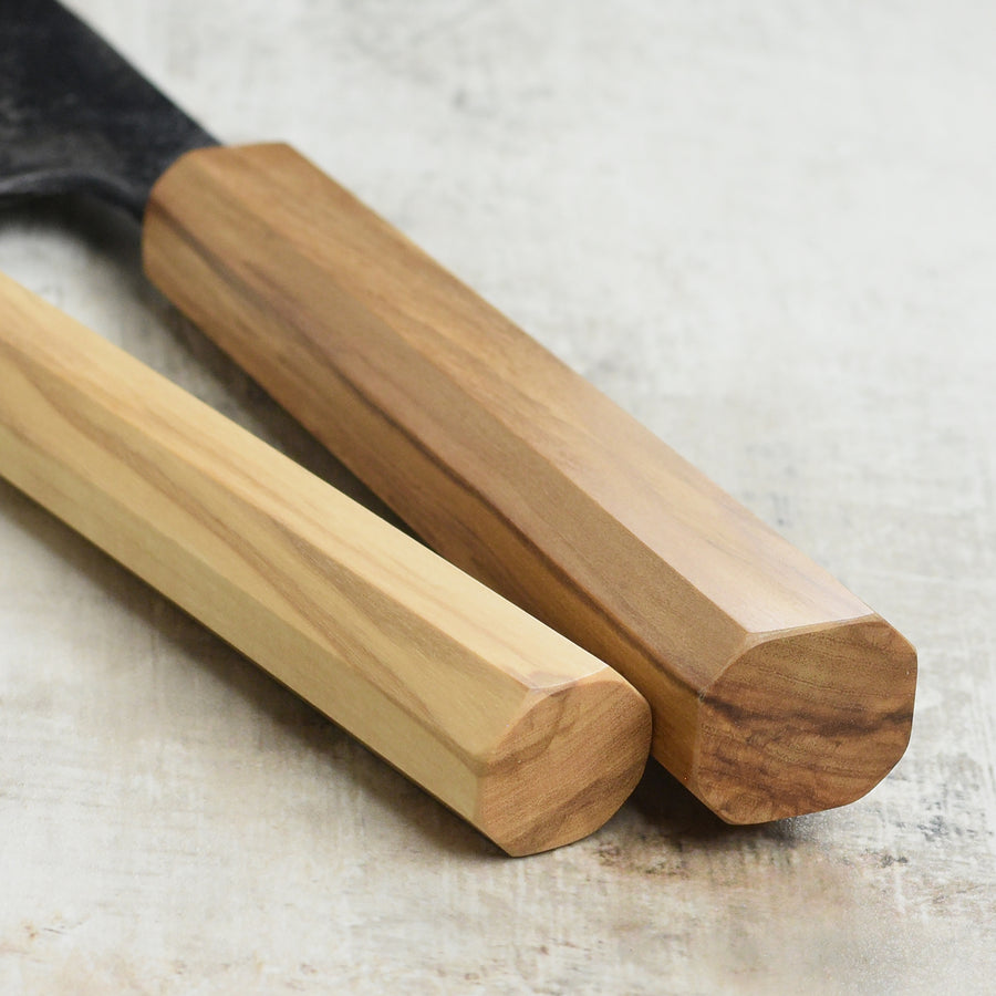 Hatsukokoro Kurogane Aogami #2 Kurouchi Bunka Knife Set