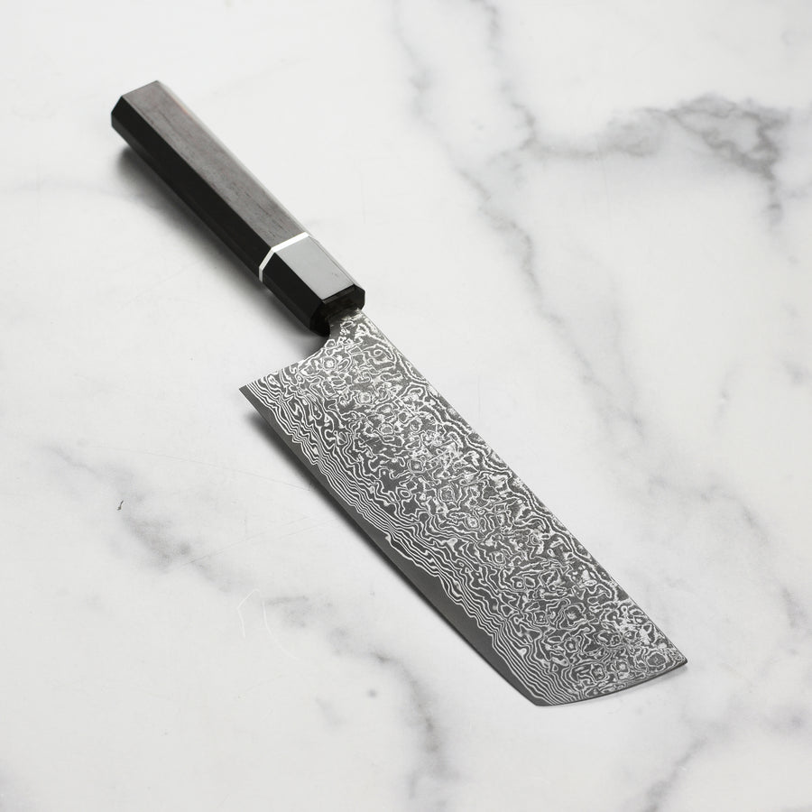 Saji SG2 Black Damascus Nakiri Knife