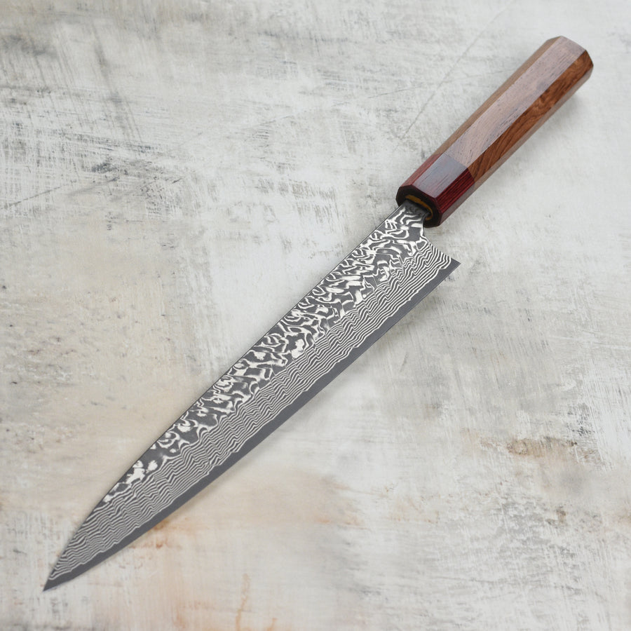 Yoshimi Kato SG2 Black Damascus 10.6" Sujihiki