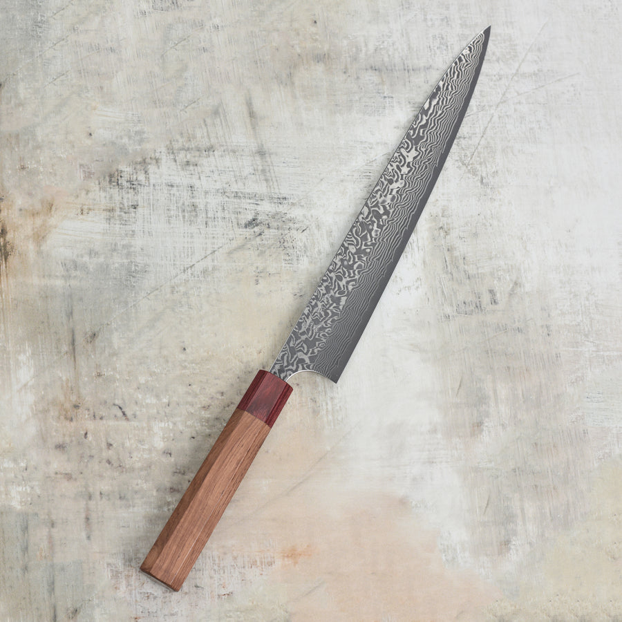 Yoshimi Kato SG2 Black Damascus 10.6" Sujihiki