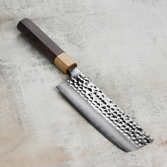 Yoshimi Kato Forged Ginsan Stainless Clad 6.5" Nakiri