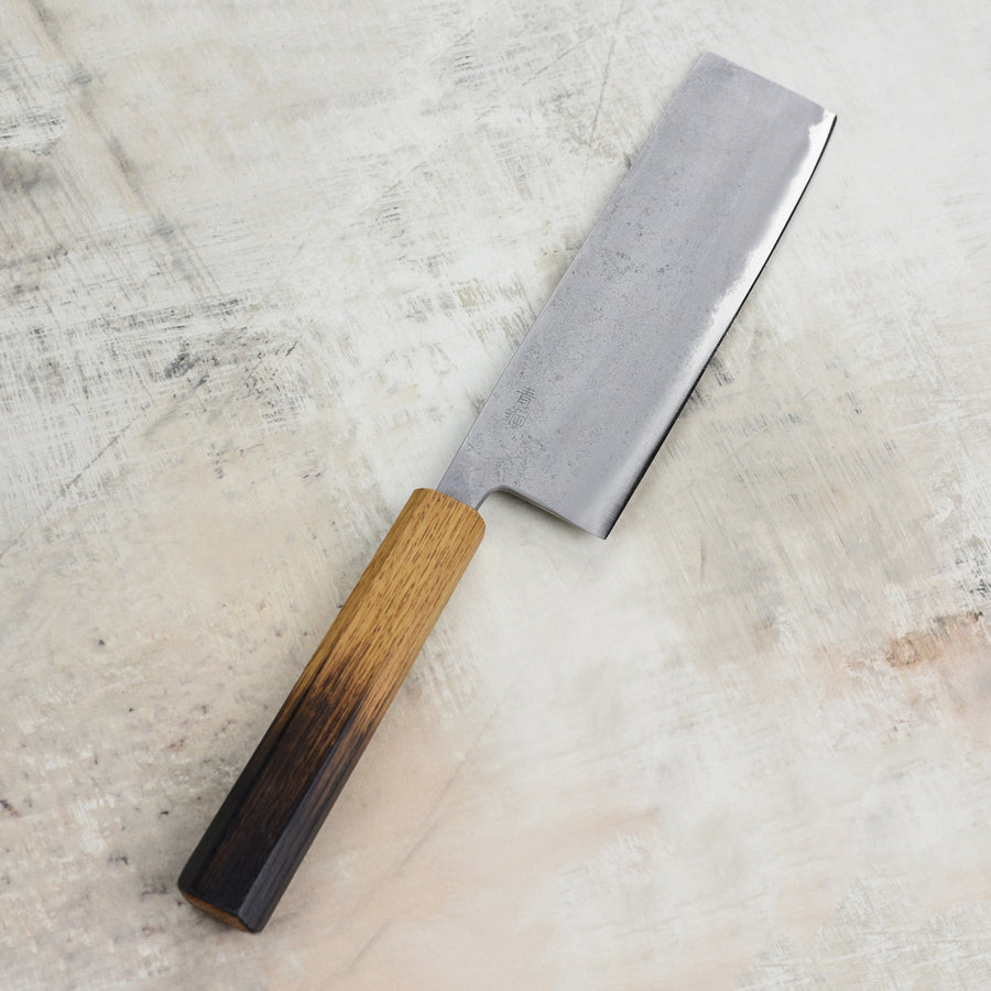 Motokyuuichi Aogami #2 Nashiji Stainless Clad 6.5" Nakiri