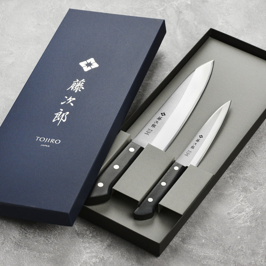 Toijro Tojiro Basic Chef's & Utility Knife Set - 2 Piece – Cutlery and More