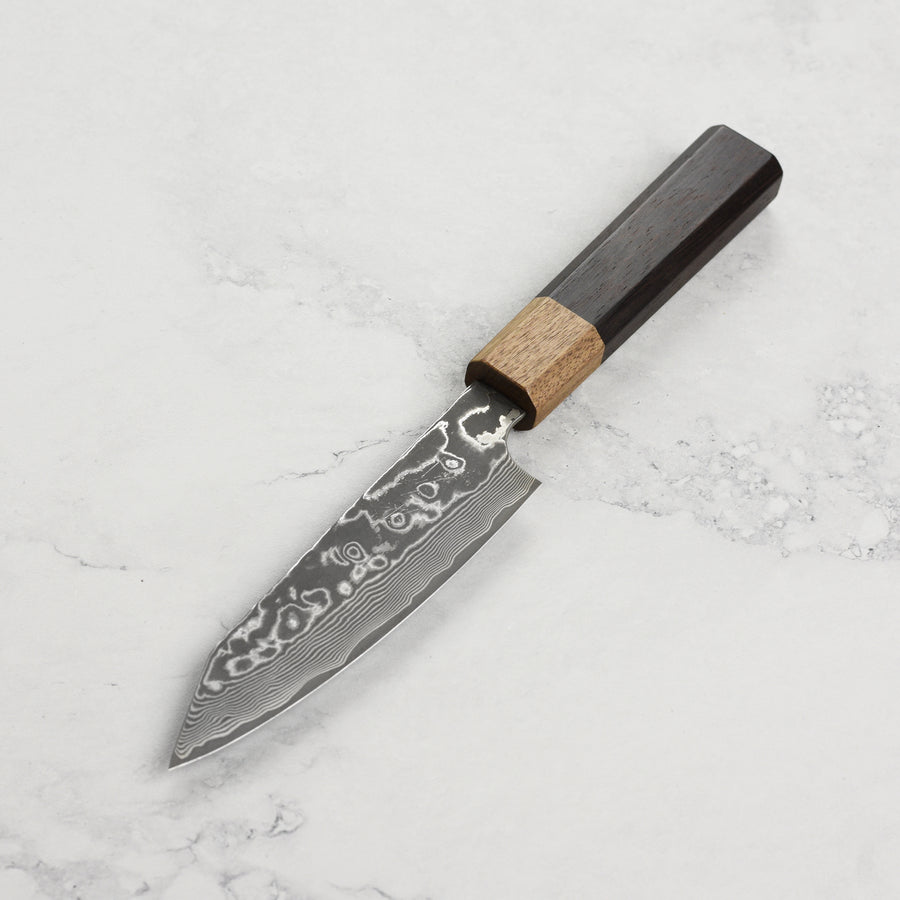 Hatono SG2 Damascus Kurozome Petty Knife