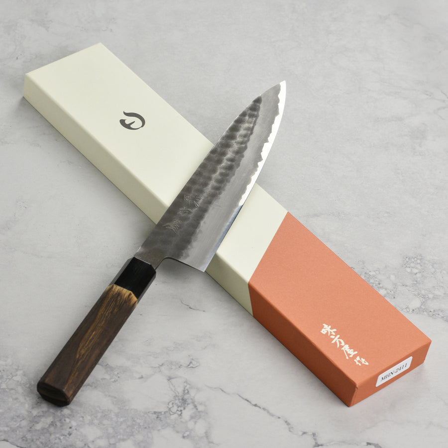 Hinoura Shirogami #2 Kurouchi Tsuchime 8.25" Gyuto