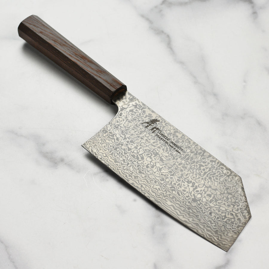 Takayuki Coreless Damascus 7.7" Tall Bunka