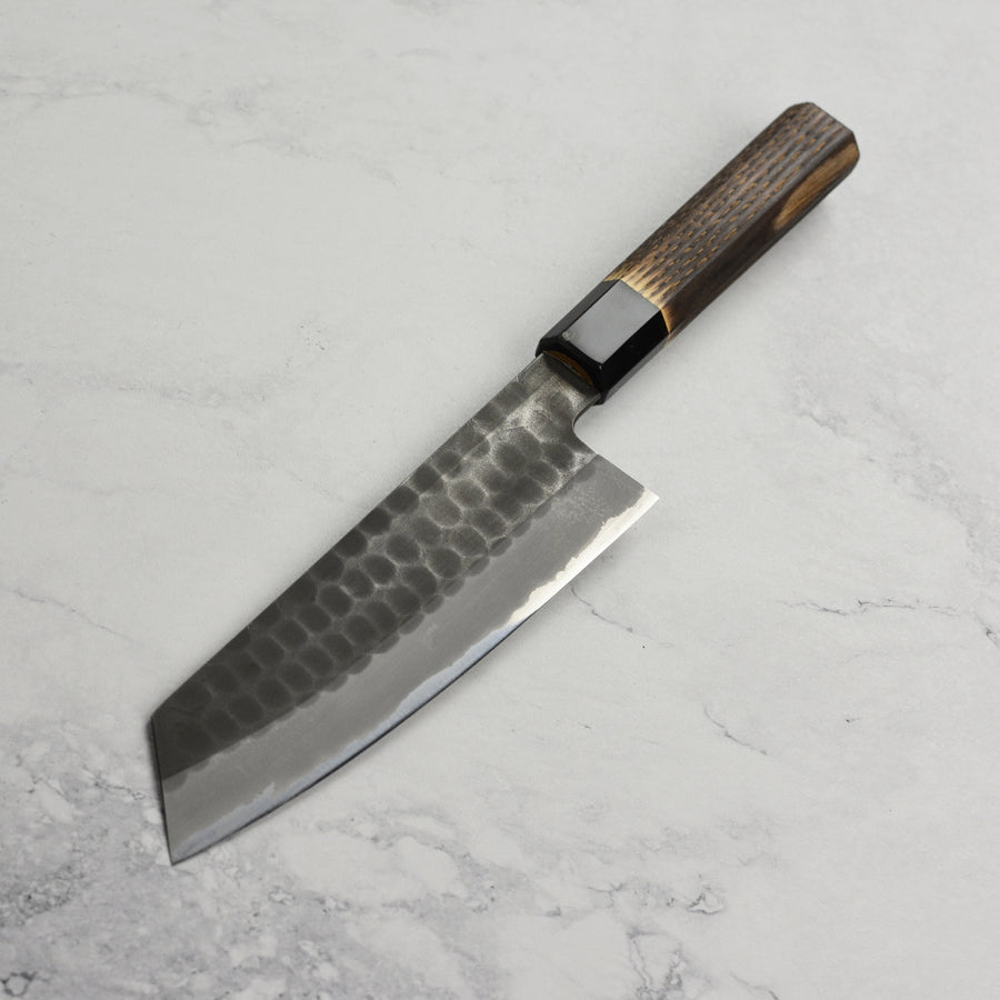 Hinoura Shirogami #2 Kurouchi Tsuchime 7" Bunka