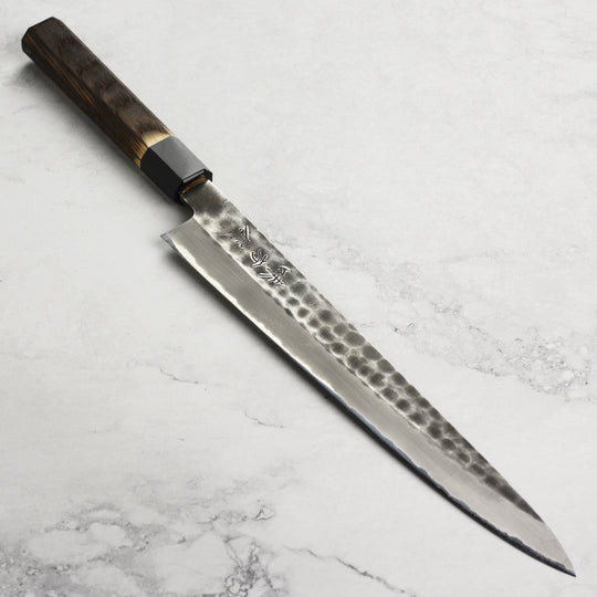 Hinoura Shirogami #2 Kurouchi Tsuchime 10.6" Sujihiki