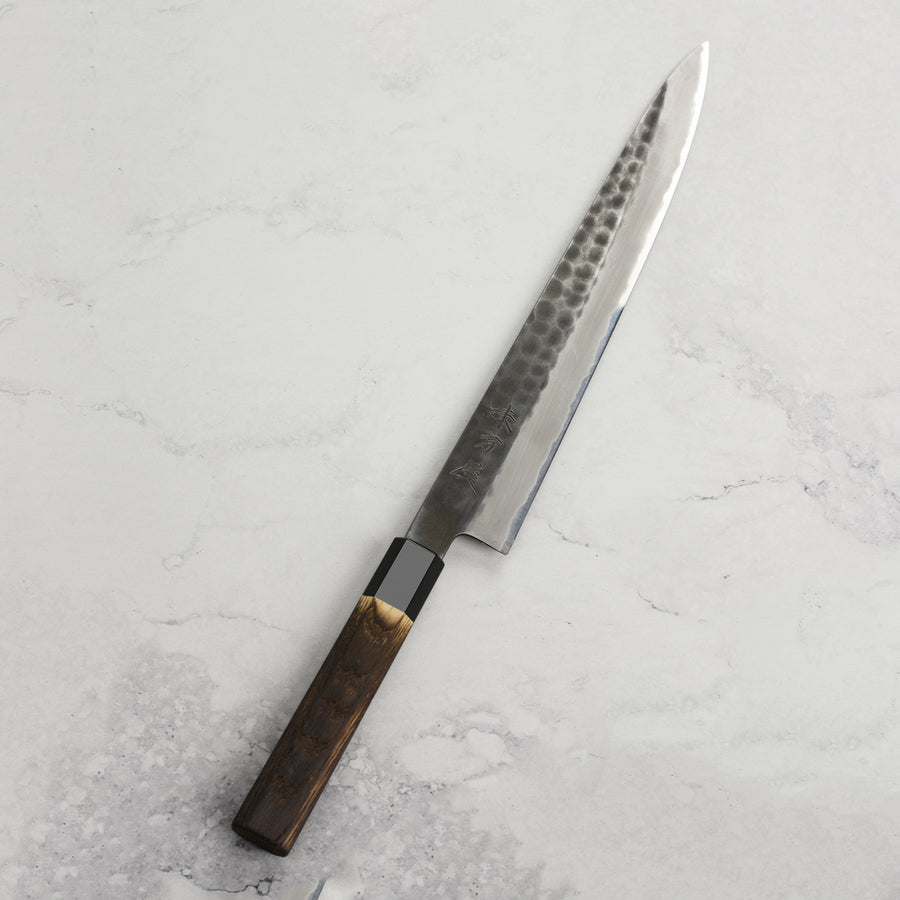 Hinoura Shirogami #2 Kurouchi Tsuchime 10.6" Sujihiki