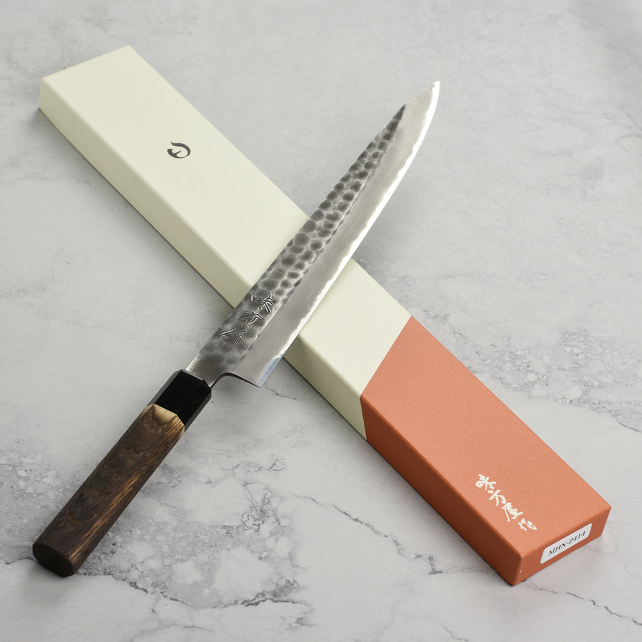 Hinoura Shirogami #2 Kurouchi Tsuchime 10.6" Sujihiki