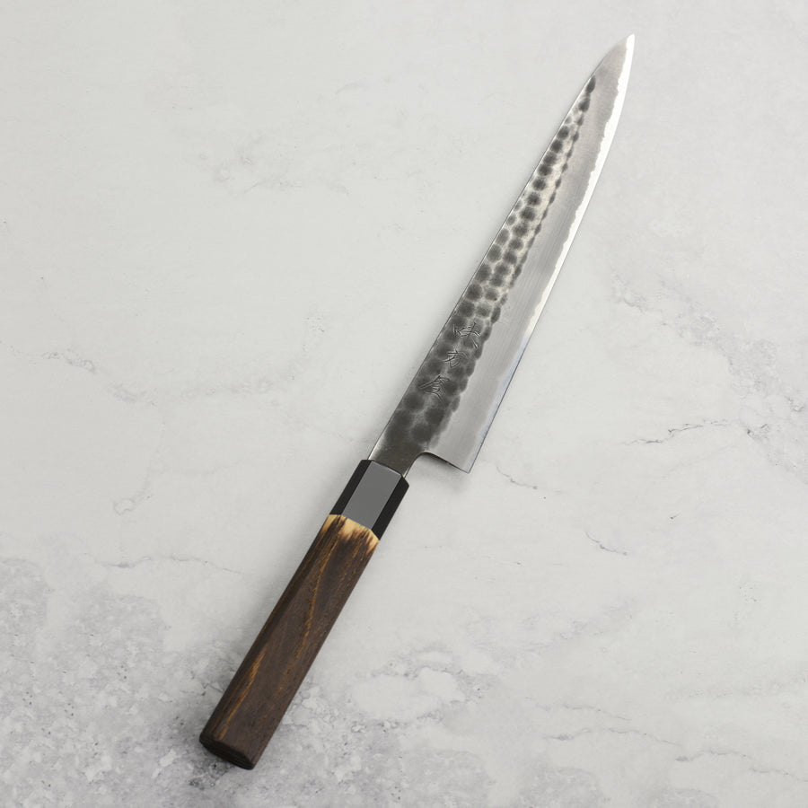Hinoura Shirogami #2 Kurouchi Tsuchime 9.4" Sujihiki
