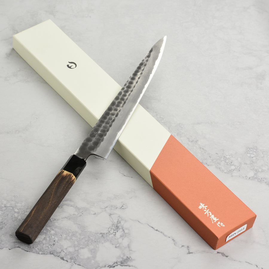Hinoura Shirogami #2 Kurouchi Tsuchime 9.4" Sujihiki