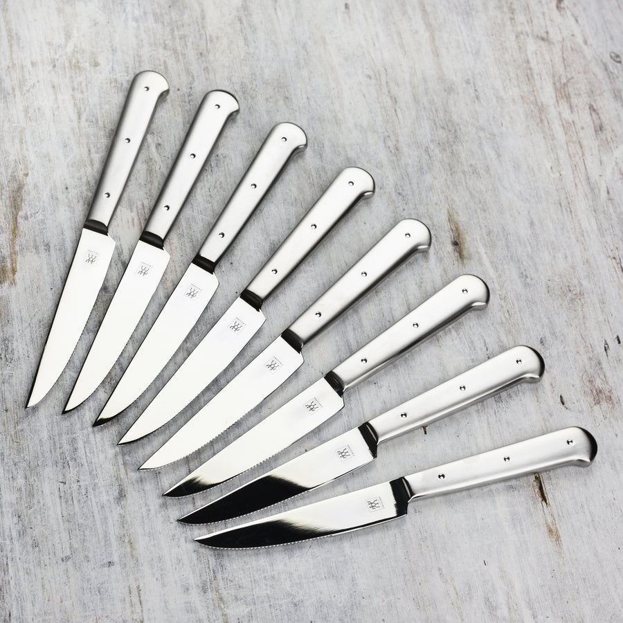 Zwilling 8 Piece Stainless Steel Porterhouse Steak Knife Set