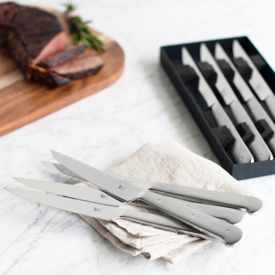 Zwilling 8 Piece Stainless Steel Porterhouse Steak Knife Set