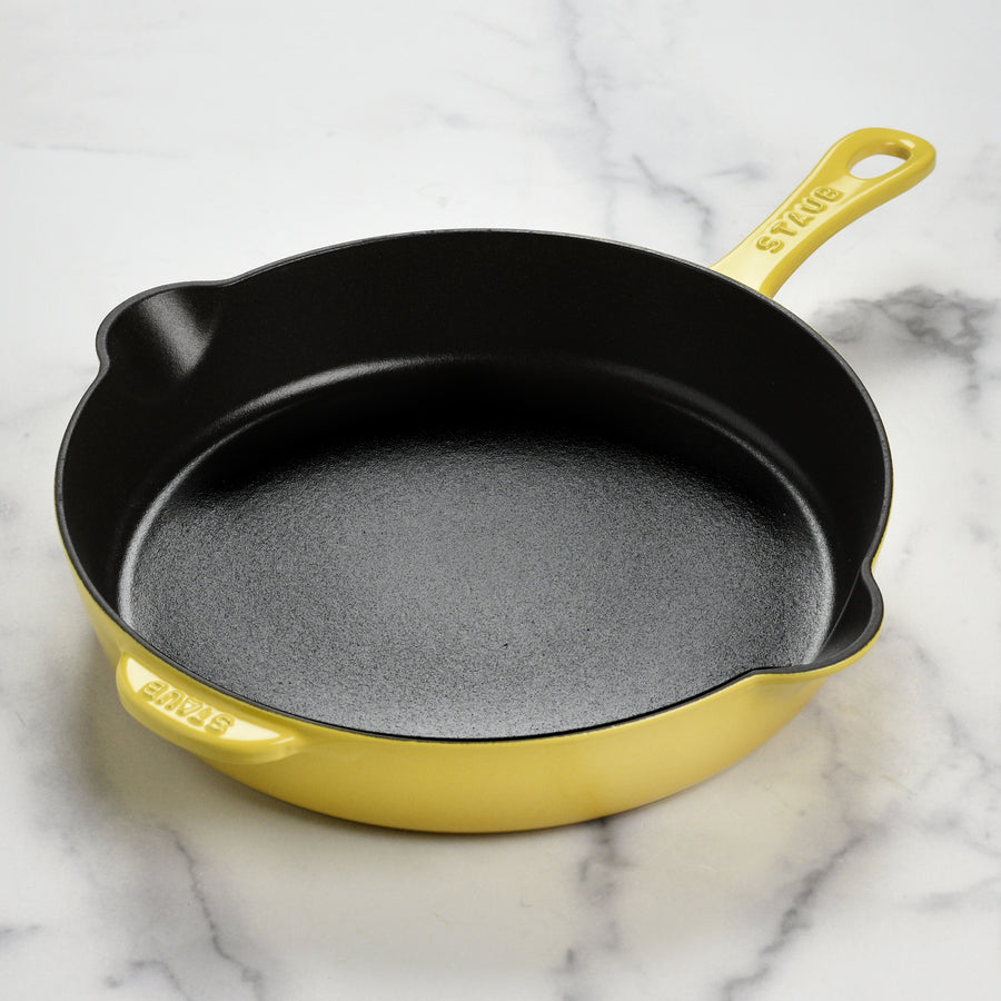 Staub 11" Citron Cast Iron Deep Traditional Skillet