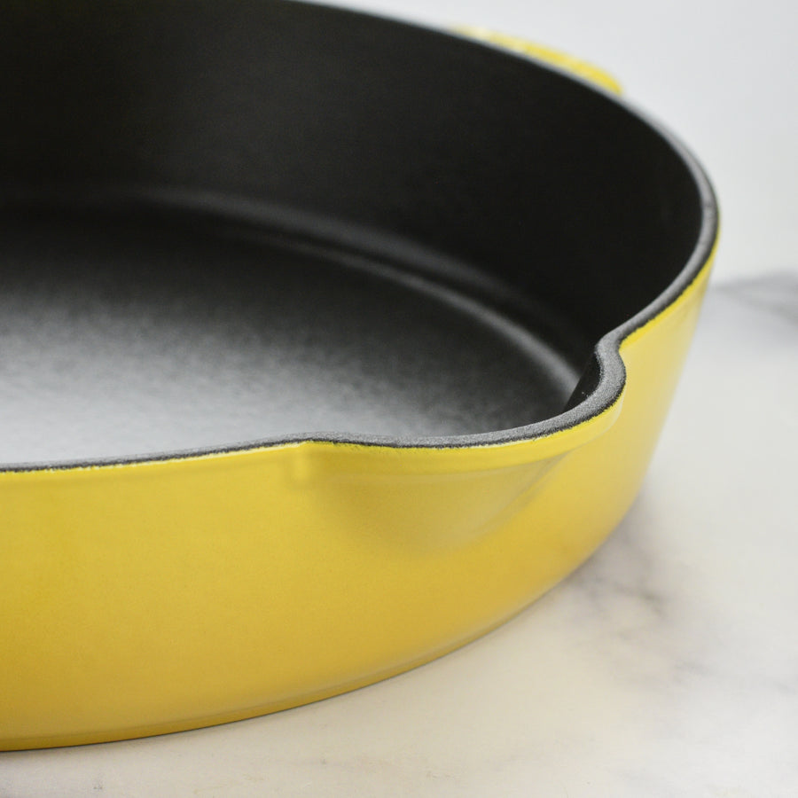 Staub 11" Citron Cast Iron Deep Traditional Skillet