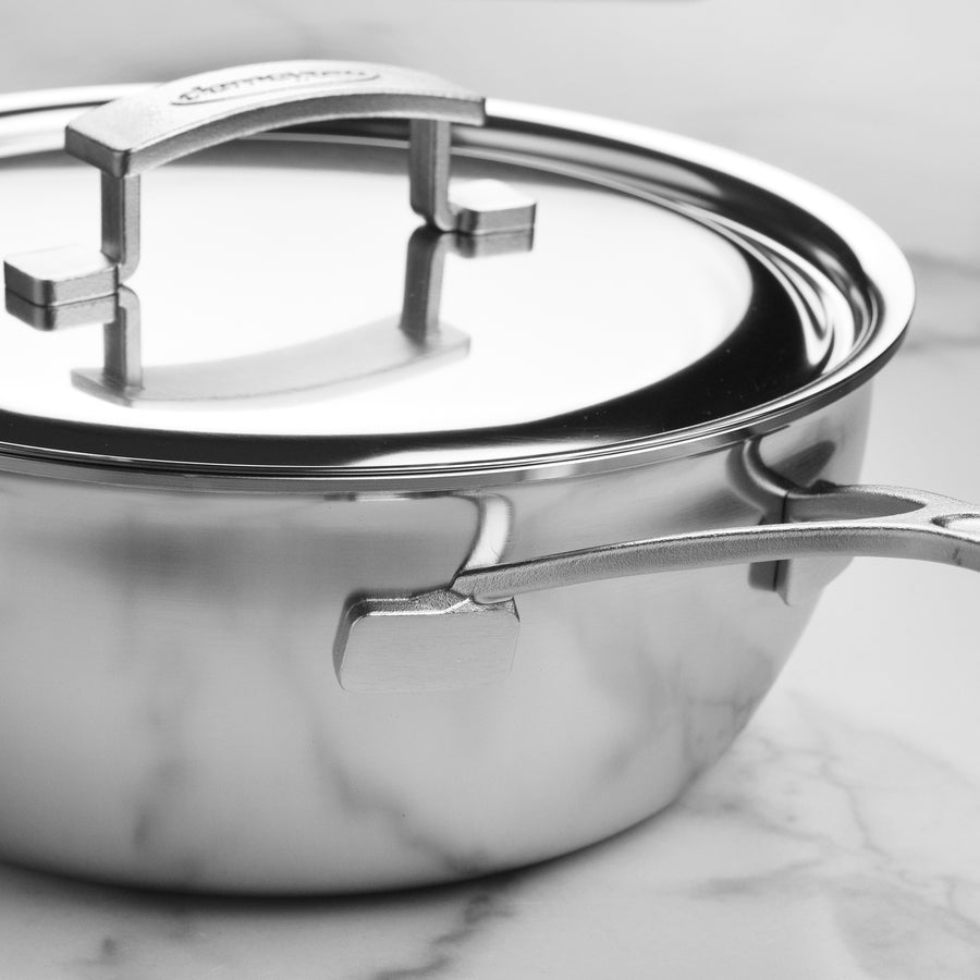 Demeyere Industry5 3.5-quart Stainless Steel Saucier