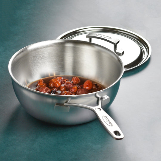 Demeyere Industry5 3.5-quart Stainless Steel Saucier