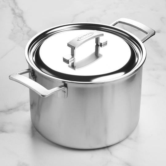 Demeyere Industry5 8-quart Stainless Steel Stock Pot