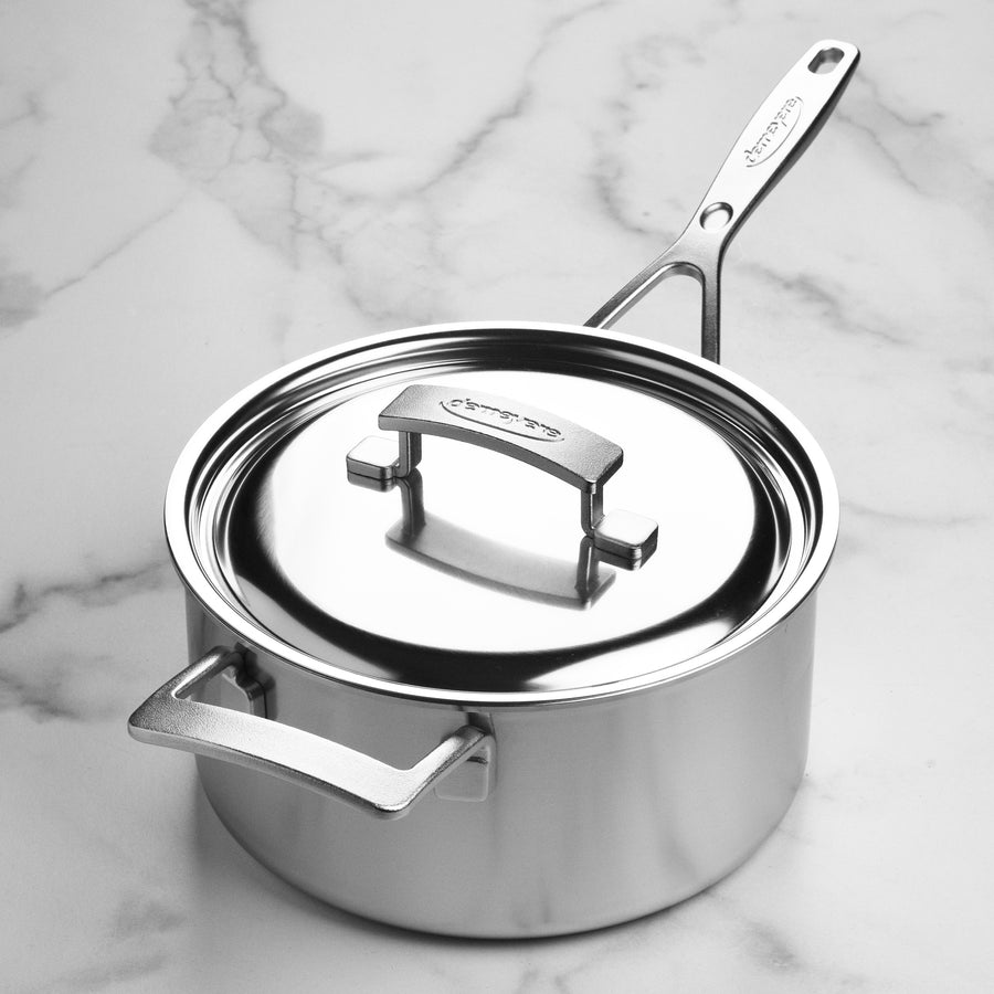 Demeyere Industry5 4-quart Stainless Steel Saucepan