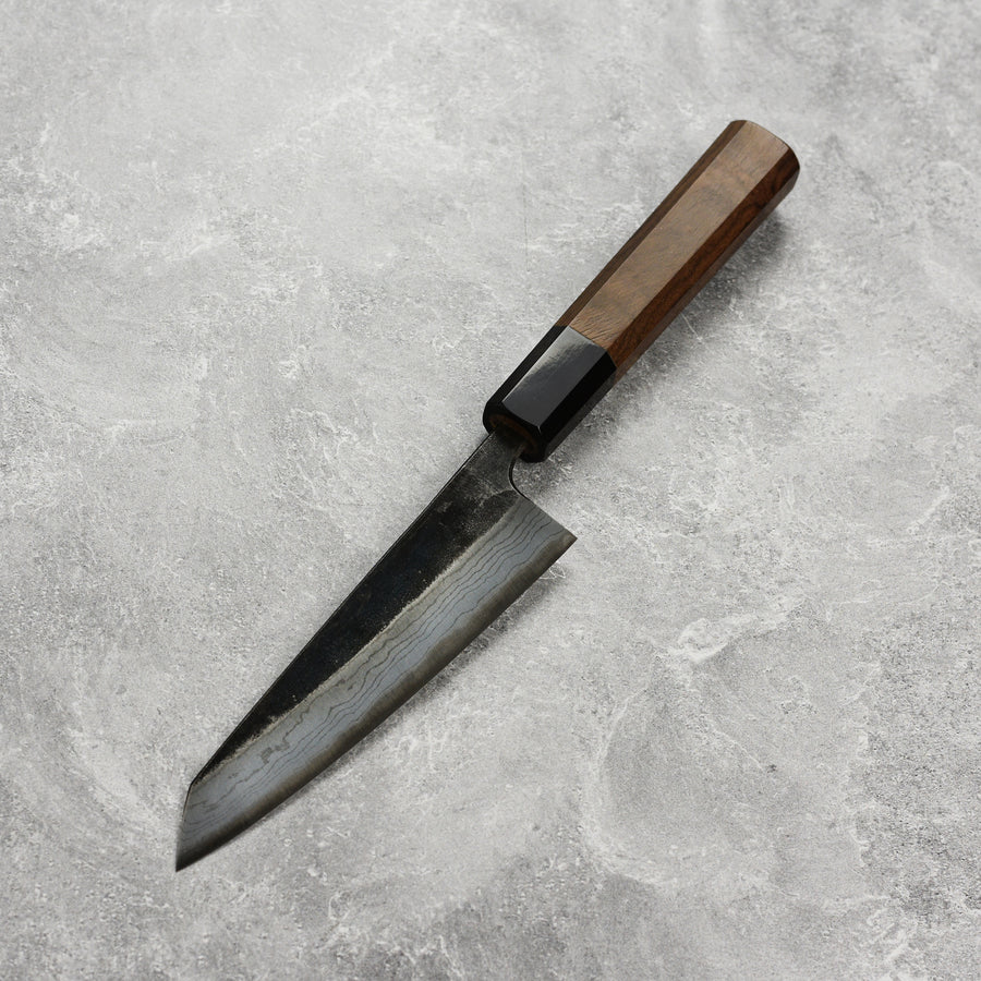 Hatsukokoro Kumokage Aogami #2 Kurouchi Damascus 5.9" Honesuki