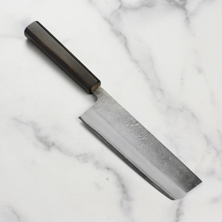 Yoshikane Shirogami #2 Nashiji Stainless Clad 6.5" Nakiri