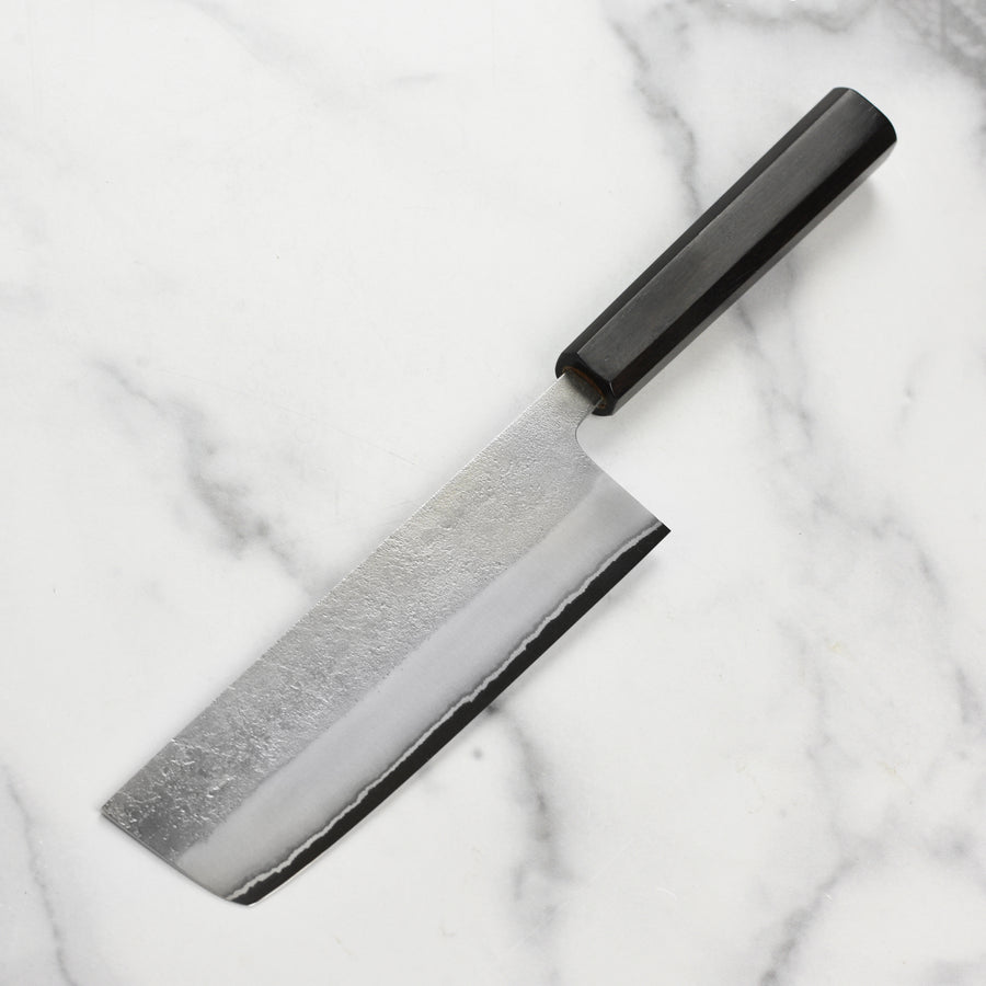 Yoshikane Shirogami #2 Nashiji Stainless Clad 6.5" Nakiri