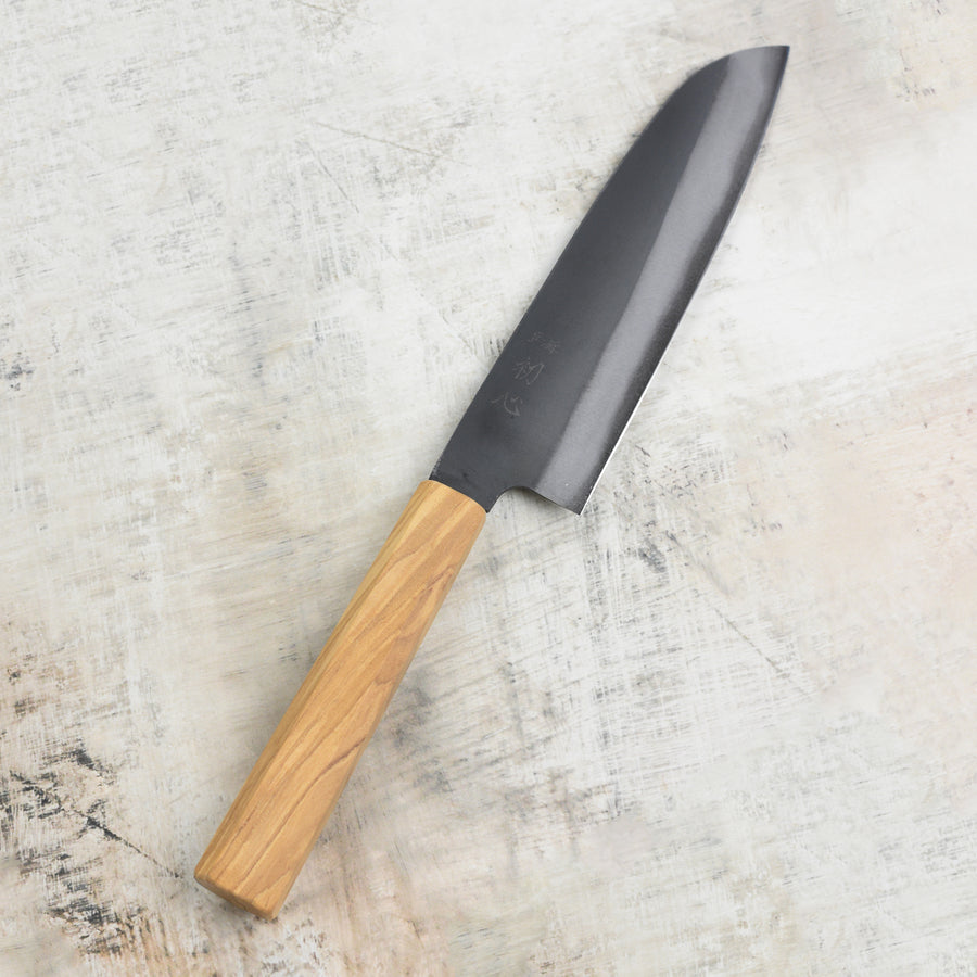 Hatsukokoro Aogami #2 Kurouchi 6.5" Santoku