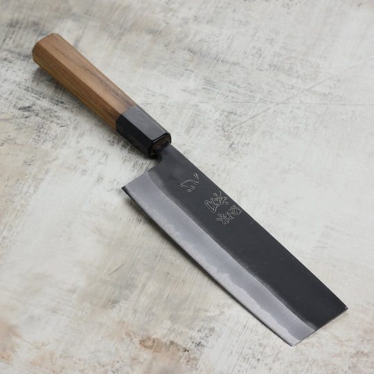 Hatsukokoro Aosagi Aogami #2 Kurouchi 6.5" Nakiri