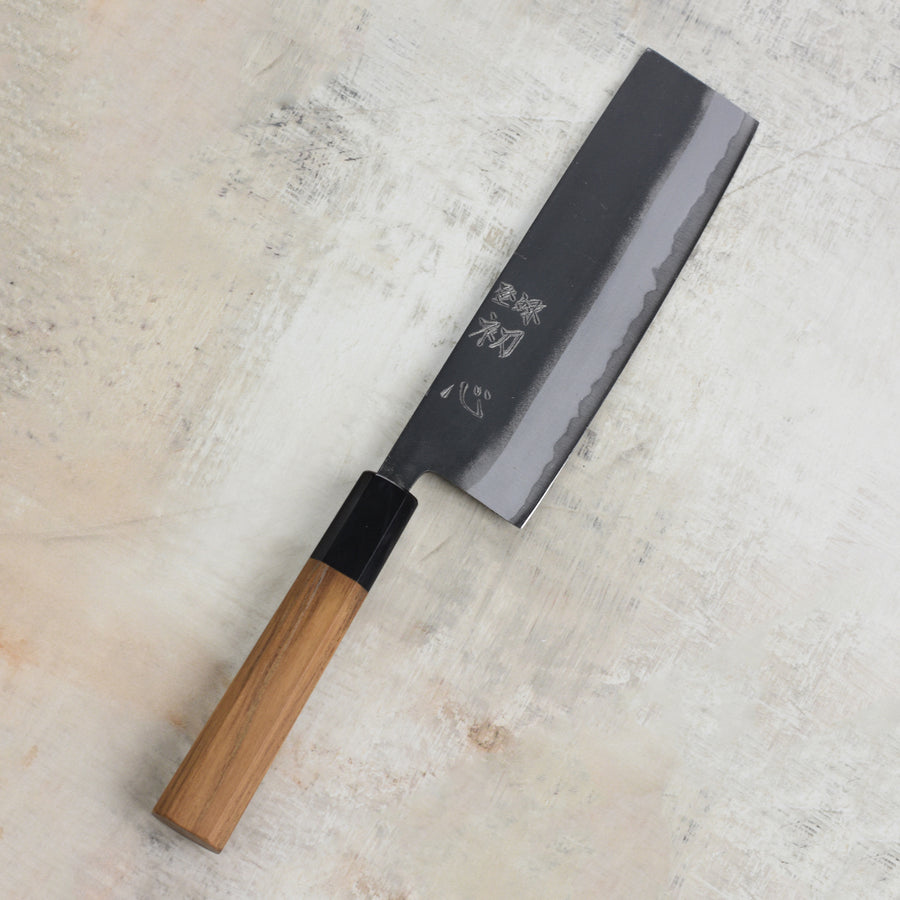 Hatsukokoro Aosagi Aogami #2 Kurouchi 6.5" Nakiri
