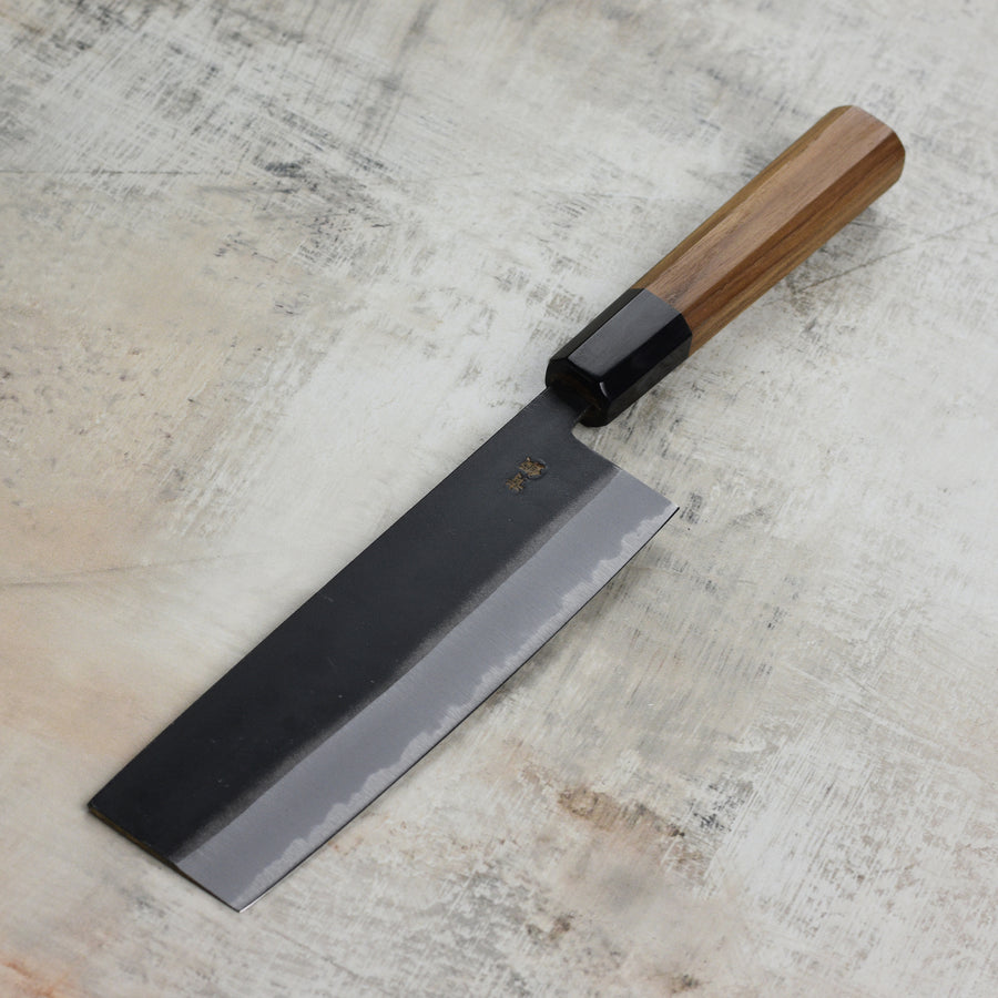 Hatsukokoro Aosagi Aogami #2 Kurouchi 6.5" Nakiri