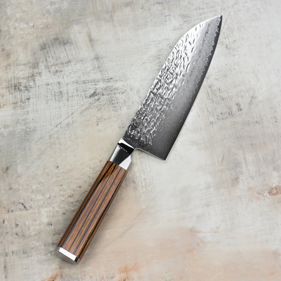 Ono Knife Suzukaze SG2 Damascus 7" Santoku