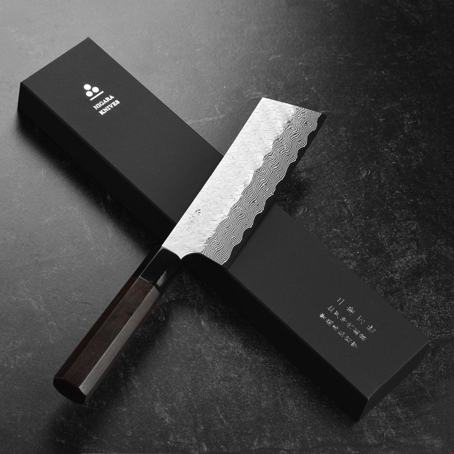 Japanese Nakiri Knife by Nigara Hamono