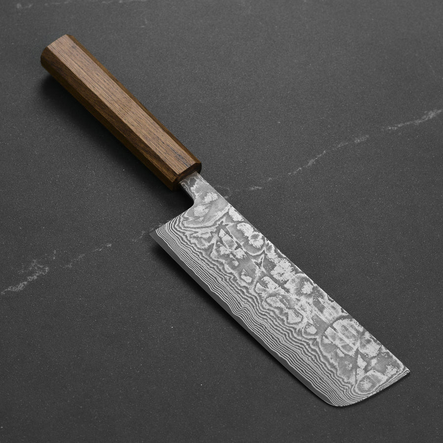 Shiro Kamo SG2 Kurozome Damascus 6.5" Nakiri