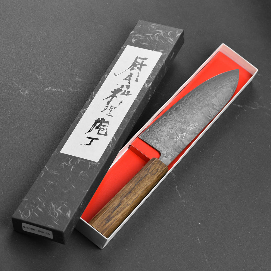 Shiro Kamo SG2 Kurozome Damascus 7" Gyuto