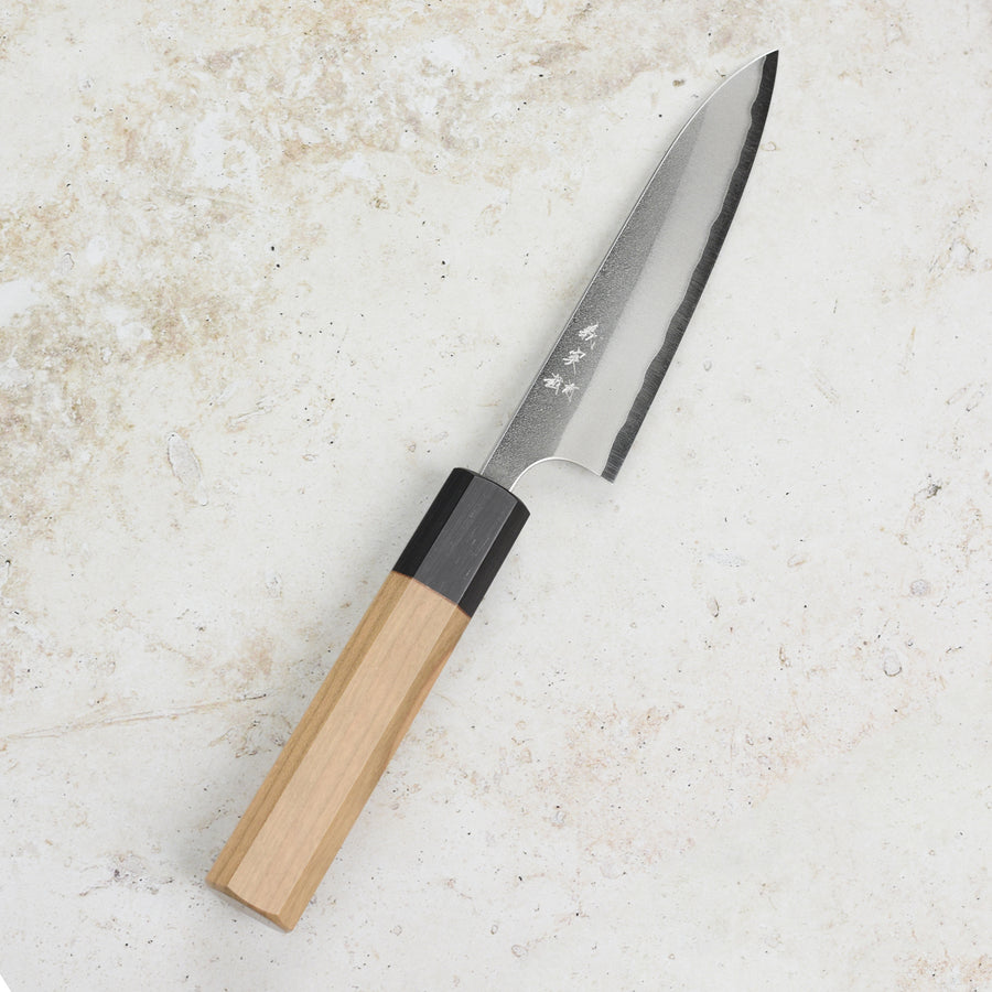 Yoshimi Kato Aogami Super Nashiji Stainless Clad 4.7" Petty