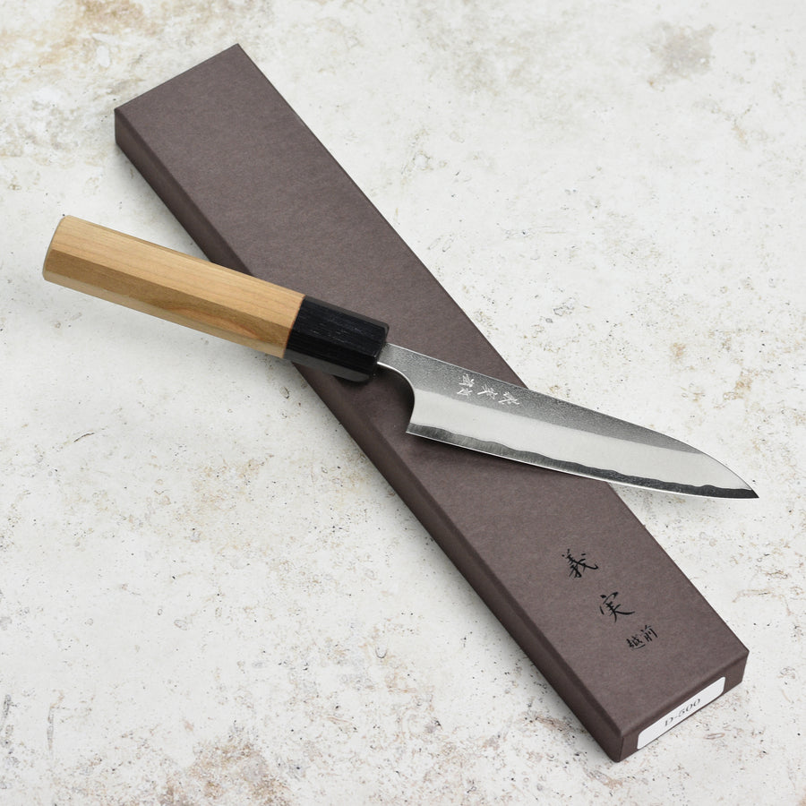 Yoshimi Kato Aogami Super Nashiji Stainless Clad 5.9" Petty