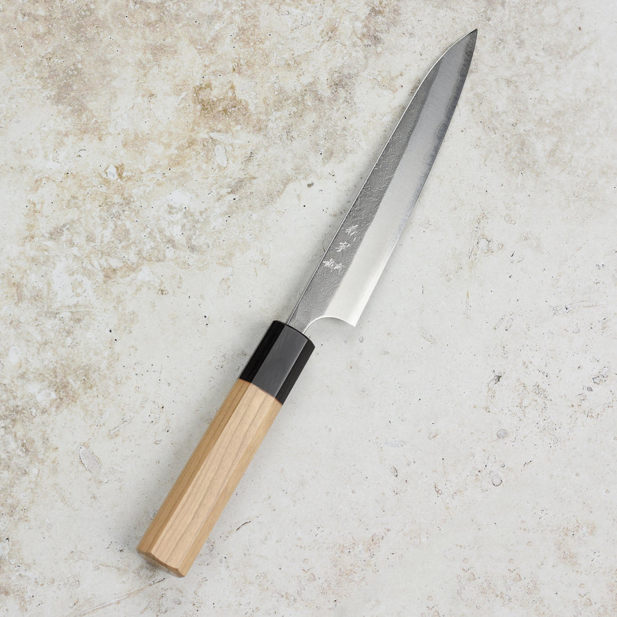 Yoshimi Kato Aogami Super Nashiji Stainless Clad 5.9" Petty