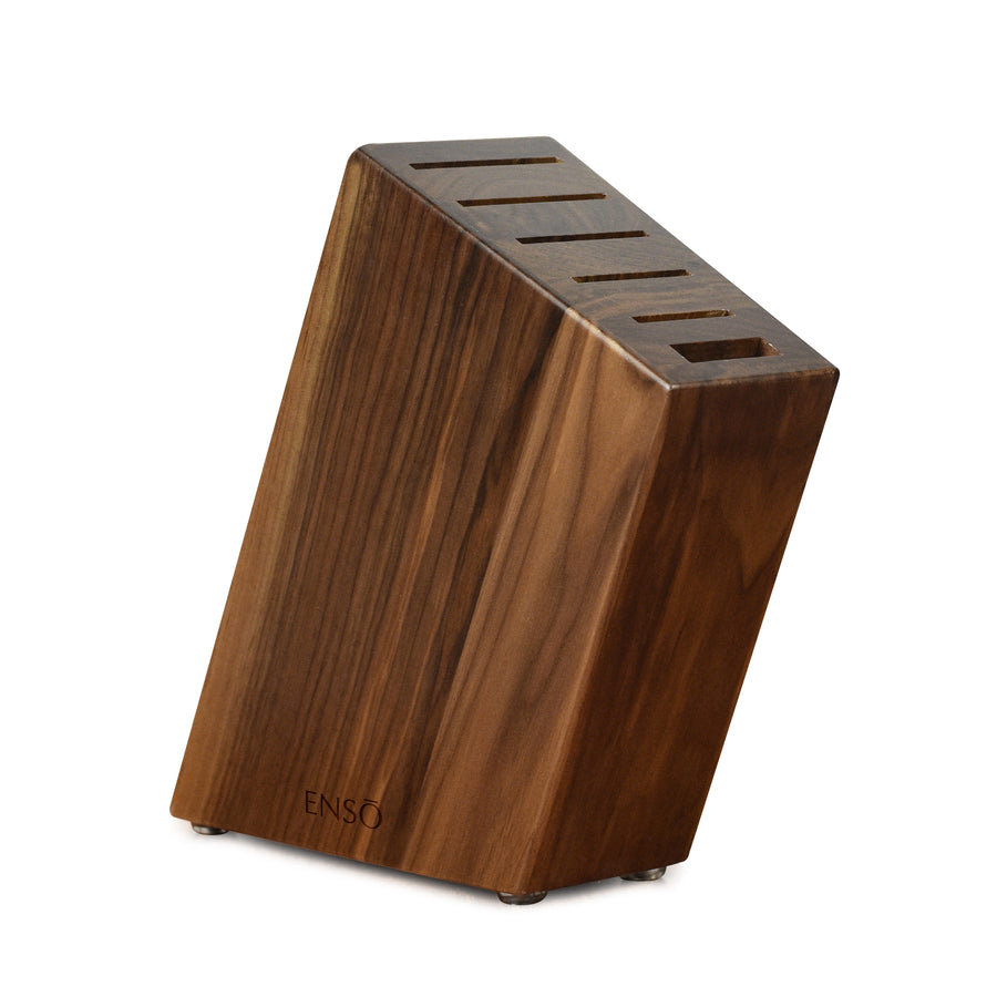 Enso 6 Slot Walnut Knife Block