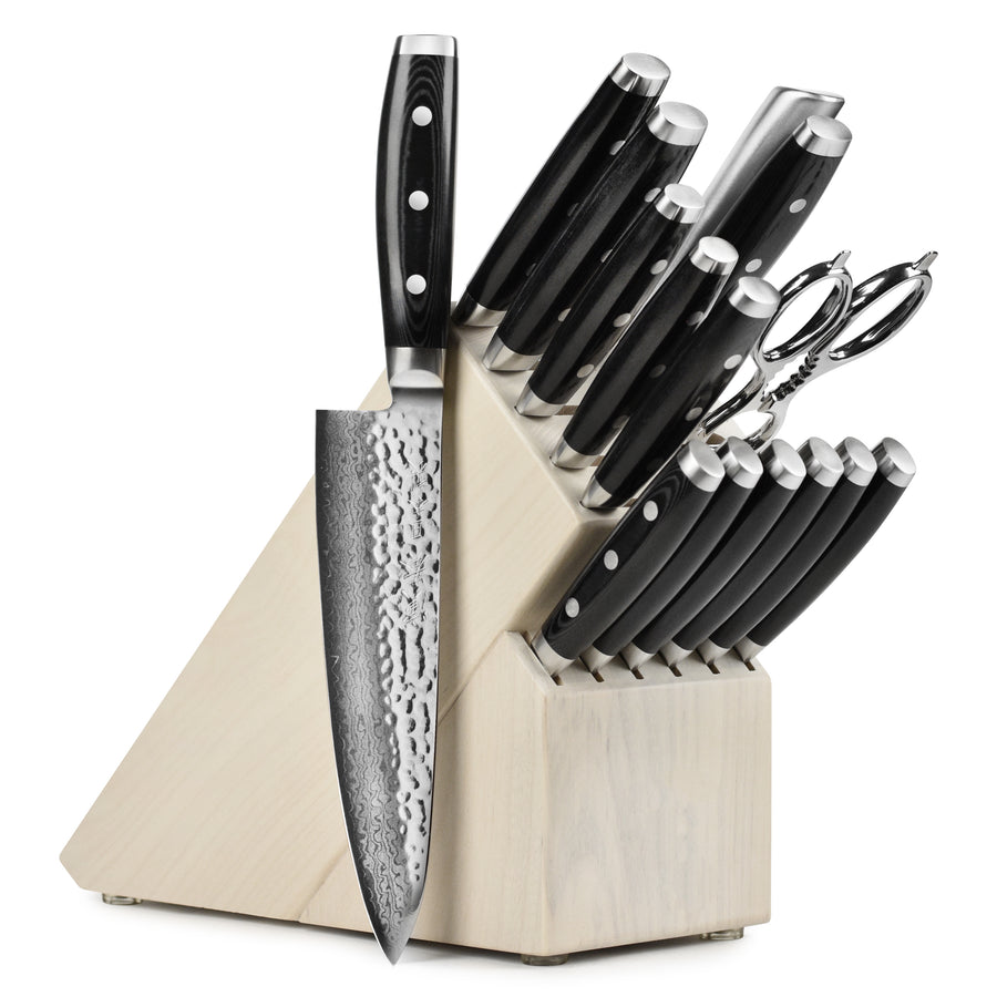 Enso HD 16 Piece Gray Ash Knife Block Set