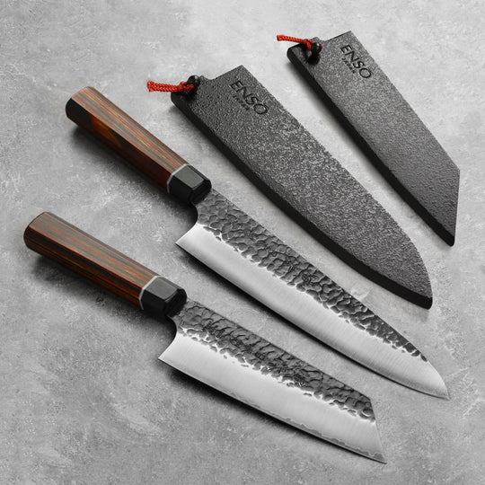 Enso Hachi SG2 Gyuto & Bunka Knife Set with Sayas