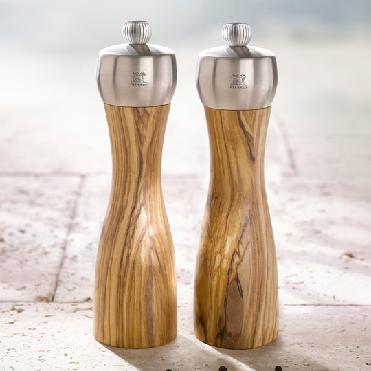 Peugeot Fidji 8.25" Olivewood Salt & Pepper Mill Set