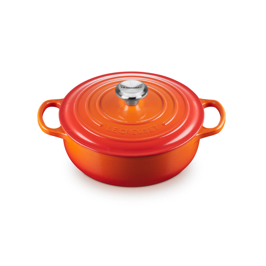 Le Creuset Signature Cast Iron 3.5-quart Flame Sauteuse Dutch Oven