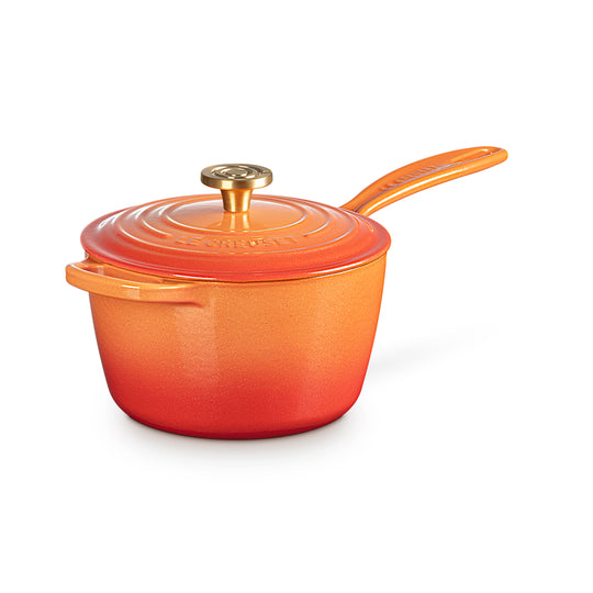 Le Creuset Signature Cast Iron 2.25-quart Flamme Doree Saucepan