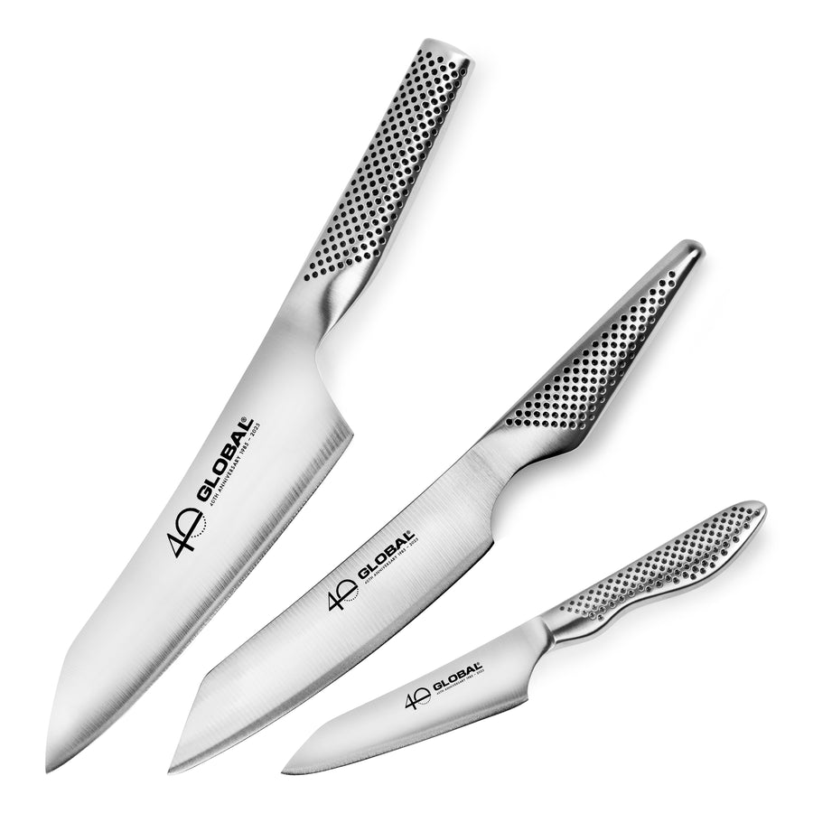 Global 40th Anniversary 3 Piece Knife Set