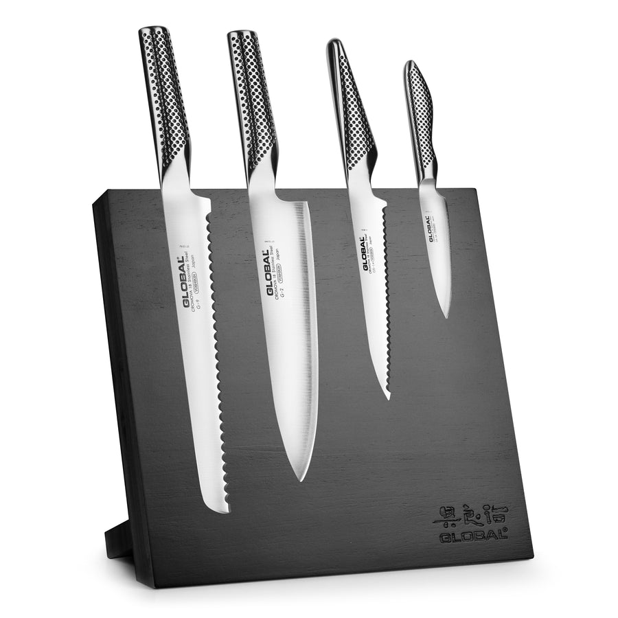 Global 5 Piece Magnetic Easel Knife Set, Black Block